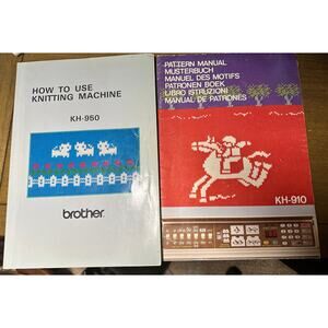 Brother How To Use Knitting Machine KH-950 & KH-910 instruction manuals